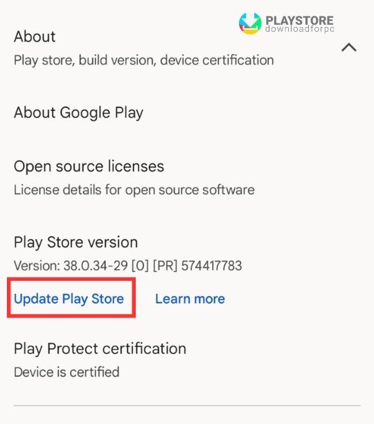 Update-Google-Play-Store-Manually